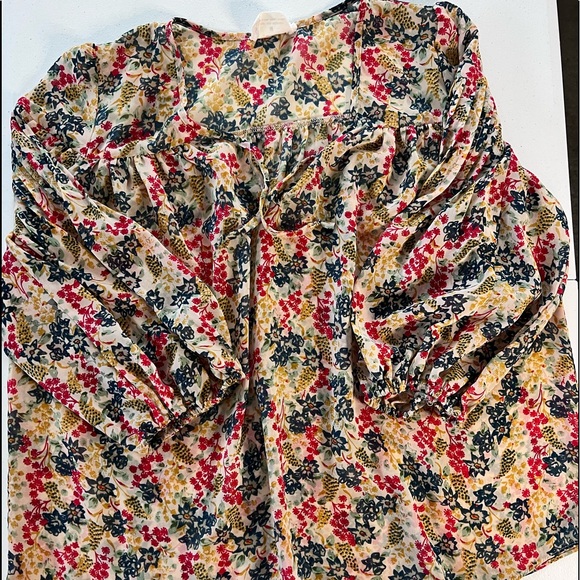 Boho Sheer Peasant Top - Picture 6 of 9